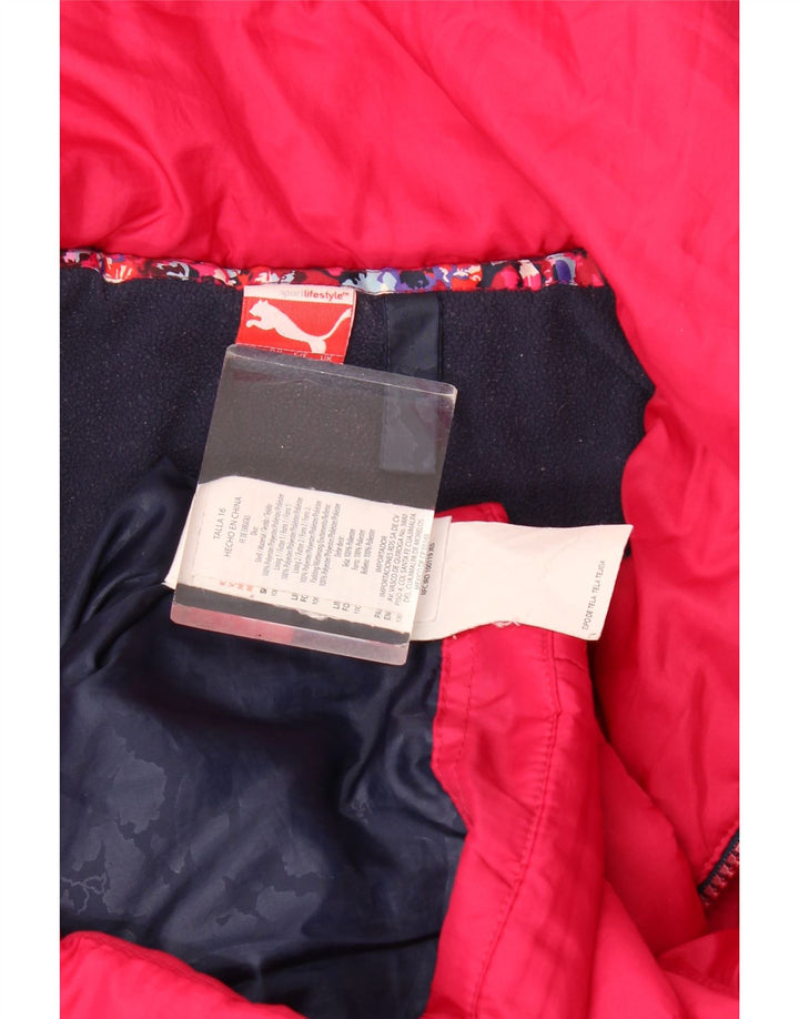 Puma Mädchen gepolsterte Jacke 15–16 Jahre rosa Polyester