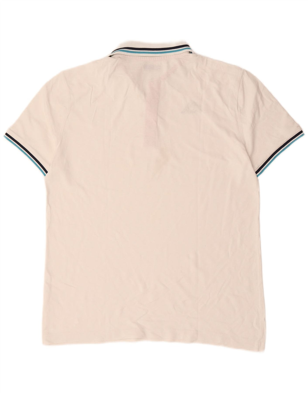 Kappa Herren-Poloshirt, groß, weiße Baumwolle