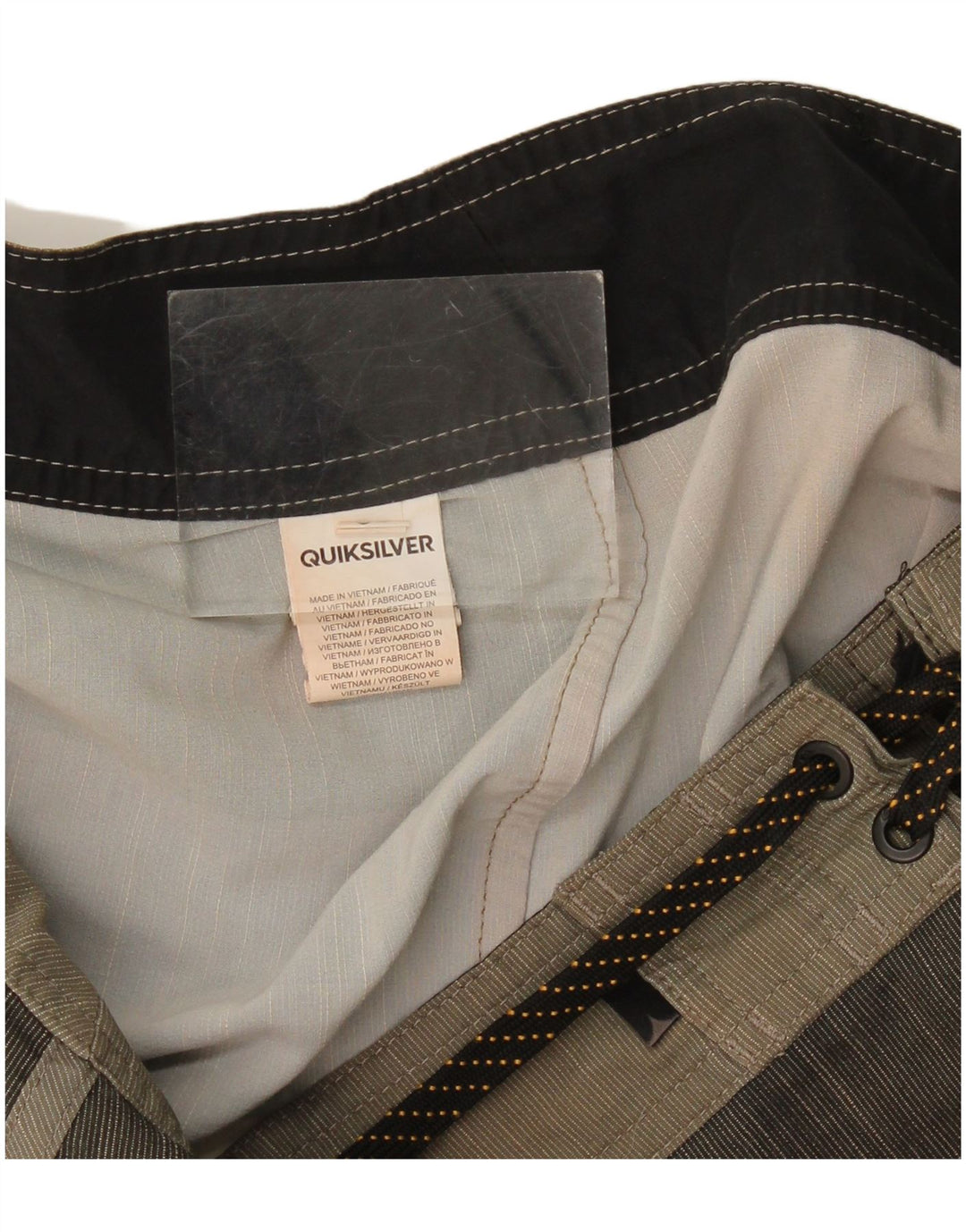 Quiksilver Herren-Badeshorts, groß, grau gestreift, Polyester
