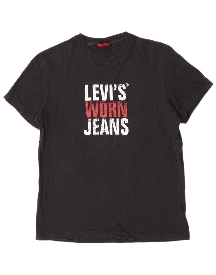 Levi's Herren-T-Shirt mit Grafik, mittelschwarze Baumwolle