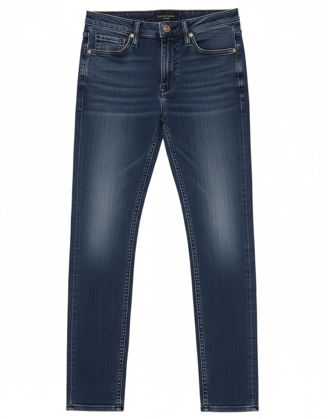 Calvin Klein Damen Skinny Jeans W28 L32 Blau