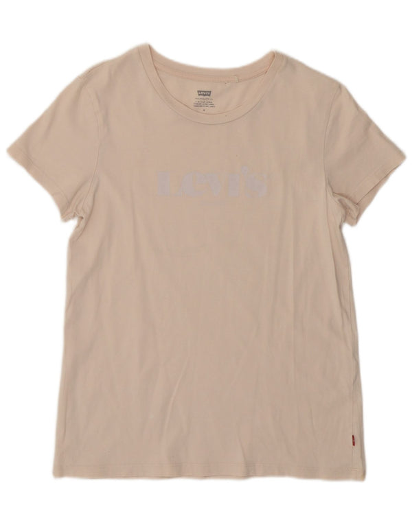 Levi's Damen T-Shirt Top UK 12 Mittelrosa