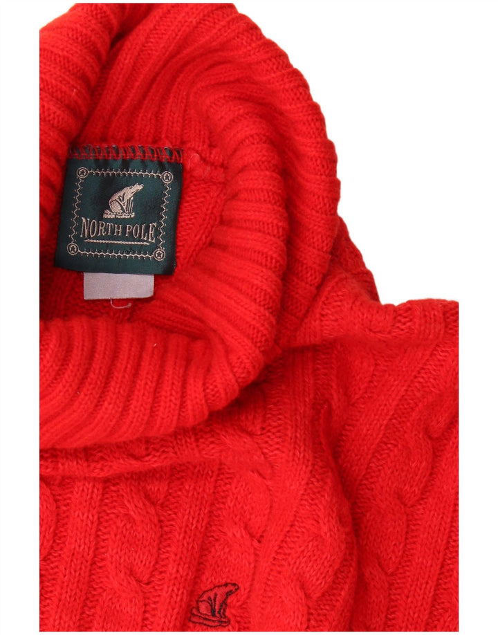 North Pole Rollkragenpullover für Damen, UK 18, XL, Rot
