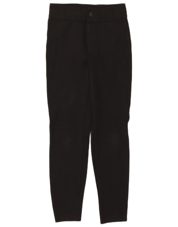 Zara Skinny-Hose mit hohem Bund für Damen, mittelgroß, W28, L27, schwarze Viskose