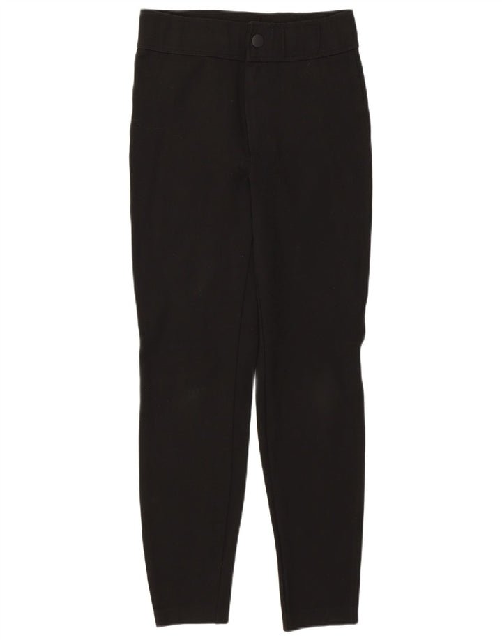 Zara Skinny-Hose mit hohem Bund für Damen, mittelgroß, W28, L27, schwarze Viskose