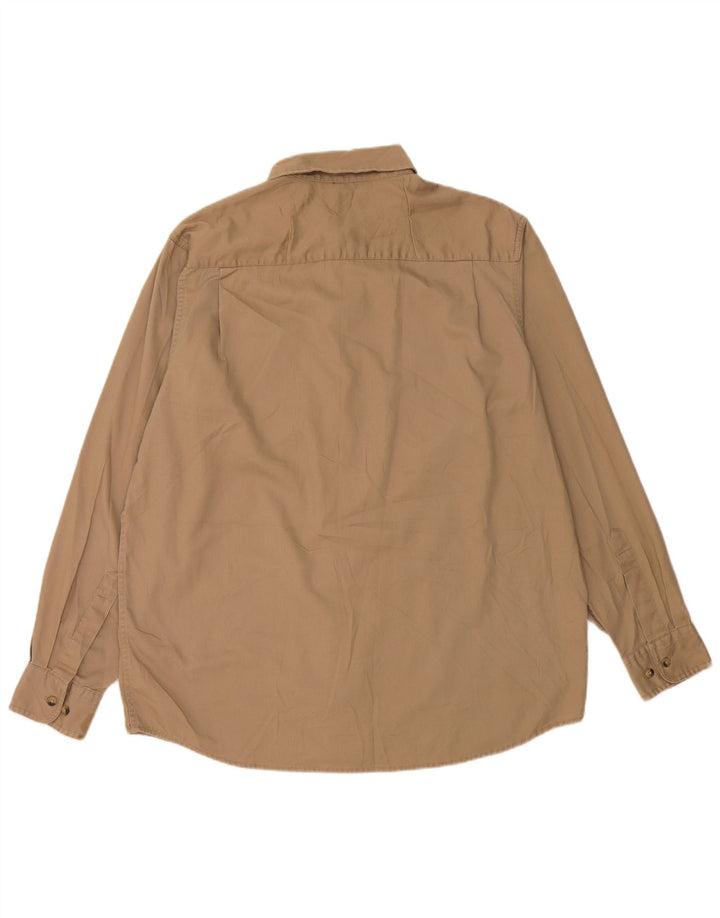 Wrangler Herren-Hemd, groß, beige, Baumwolle