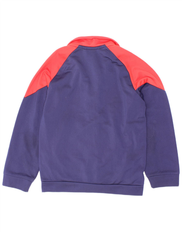 Puma Jungen Grafik-Trainingsanzug-Top-Jacke, 5–6 Jahre, Marineblau, Farbblock