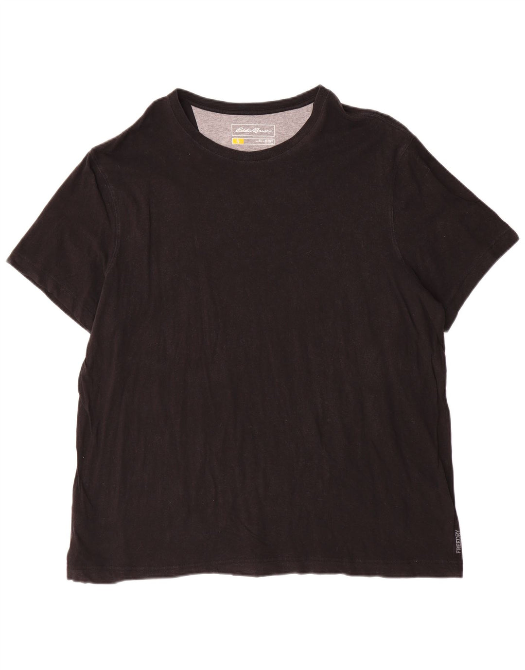 Eddie Bauer Herren Active T-Shirt Top XL Schwarz Baumwolle
