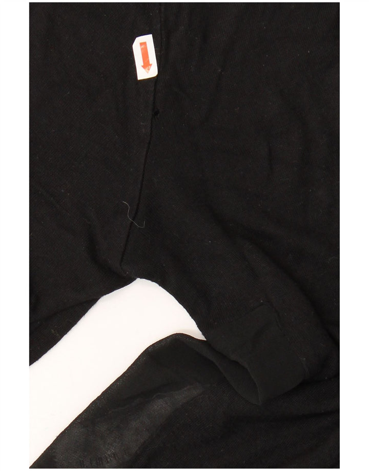 Kurzärmliger Pullover mit Rollkragen für Damen von Zara, Gr. 14, mittelschwarz