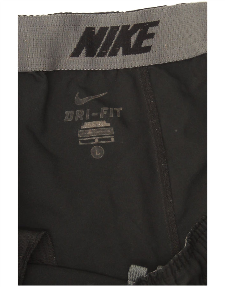 Nike Herren Dri Fit Sportshorts, groß, aus schwarzem Polyester