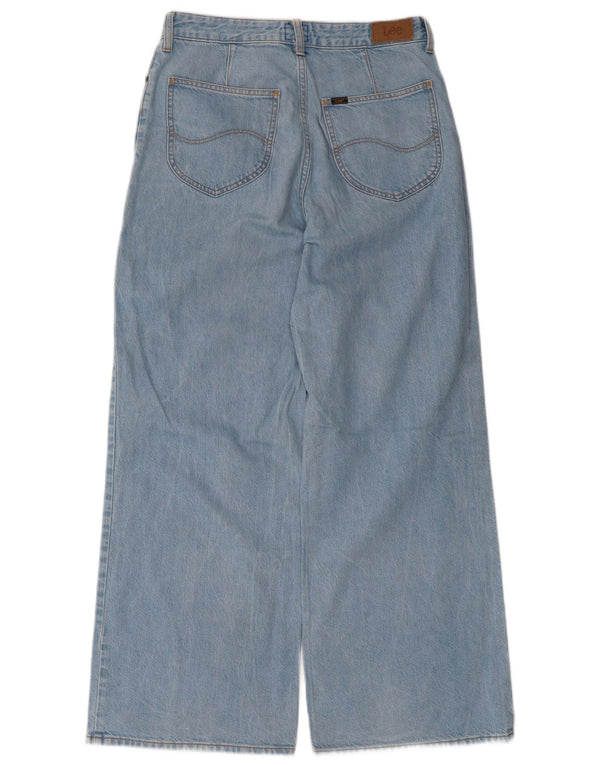 Lee Damen Stella High Rise Wide Leg Jeans W30 L31 Blaue Baumwolle