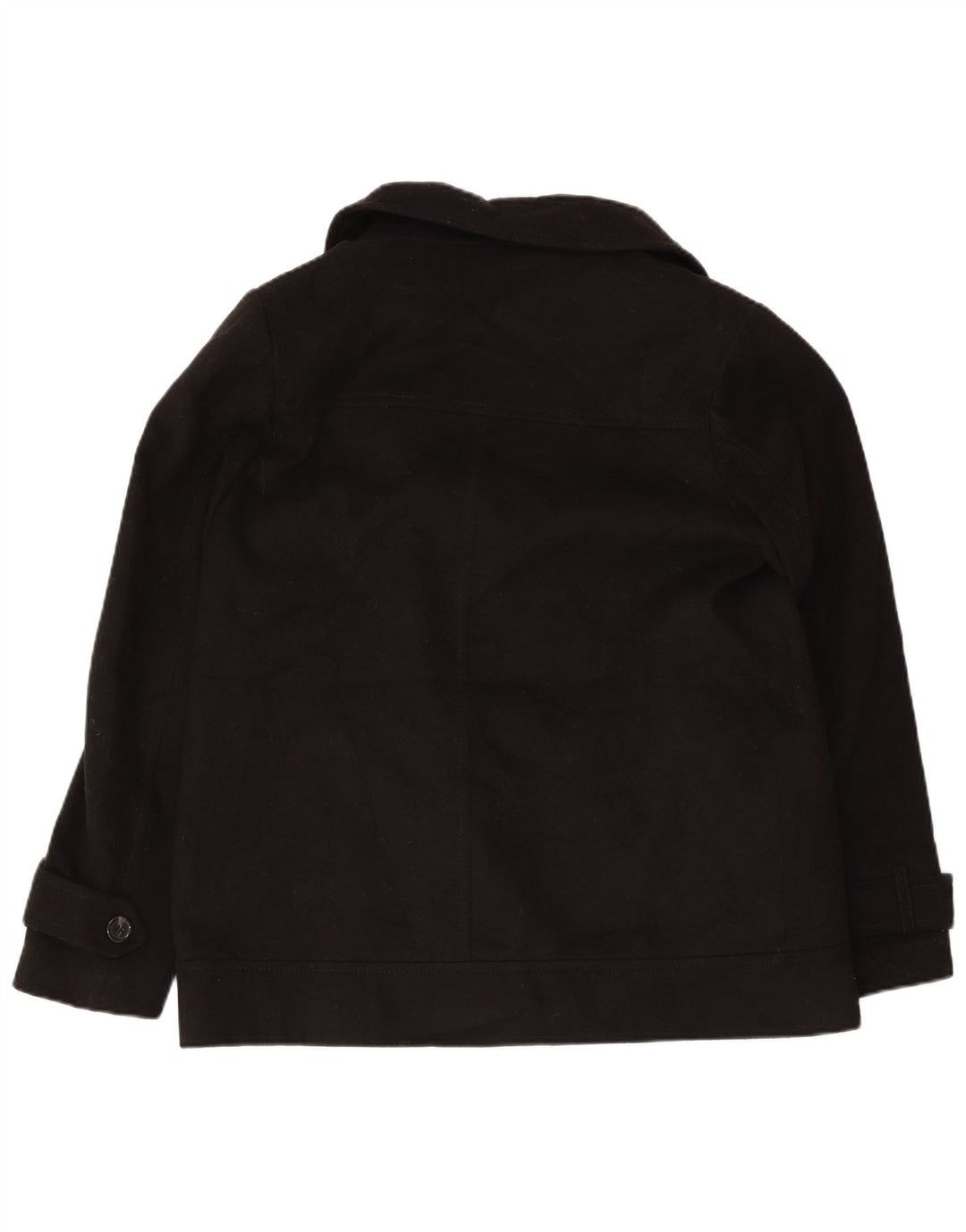 Marks & Spencer Damen Pea Coat UK 14 Large Schwarz