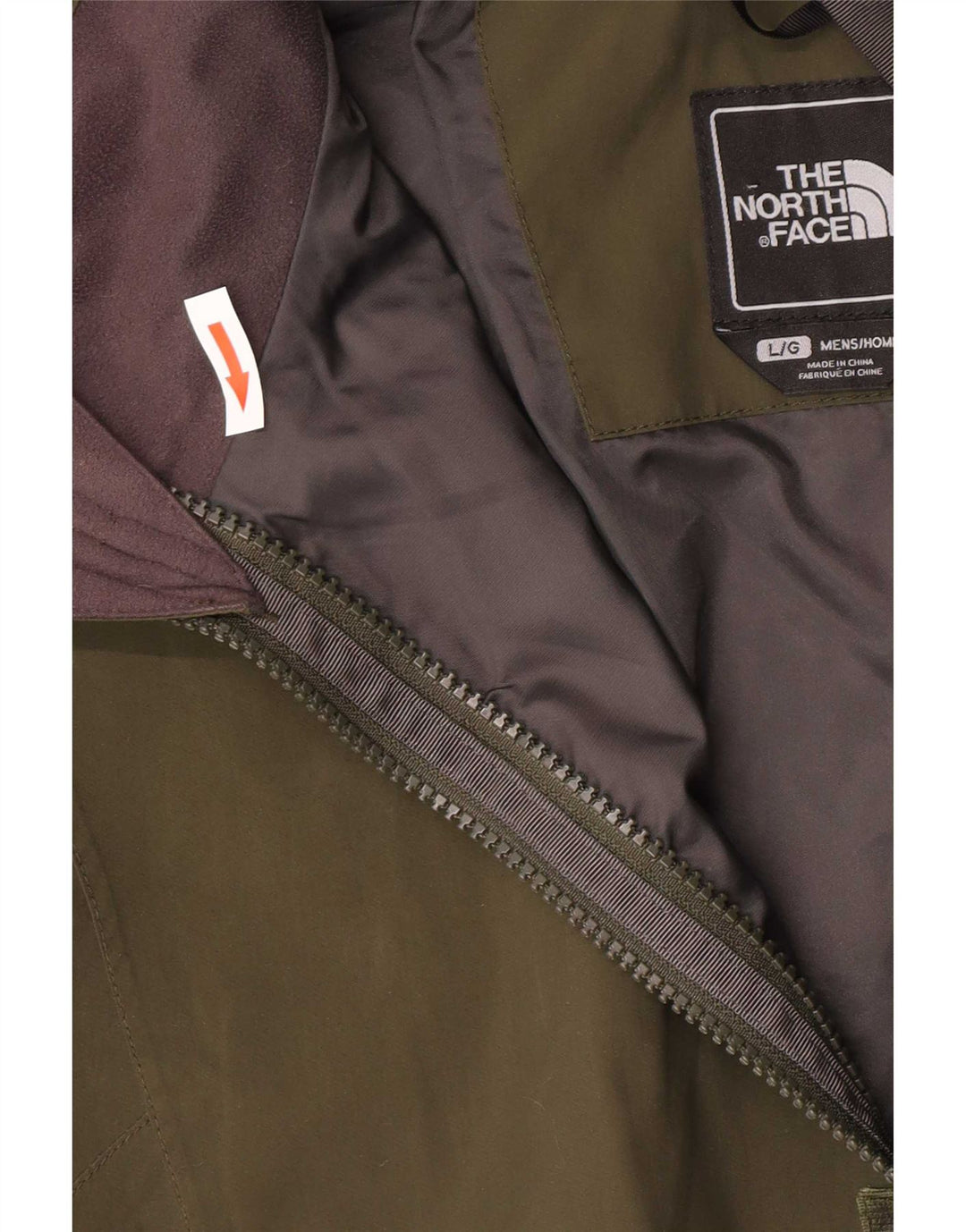 The North Face Herren-Windbreaker-Jacke, UK 40, großes grünes Nylon