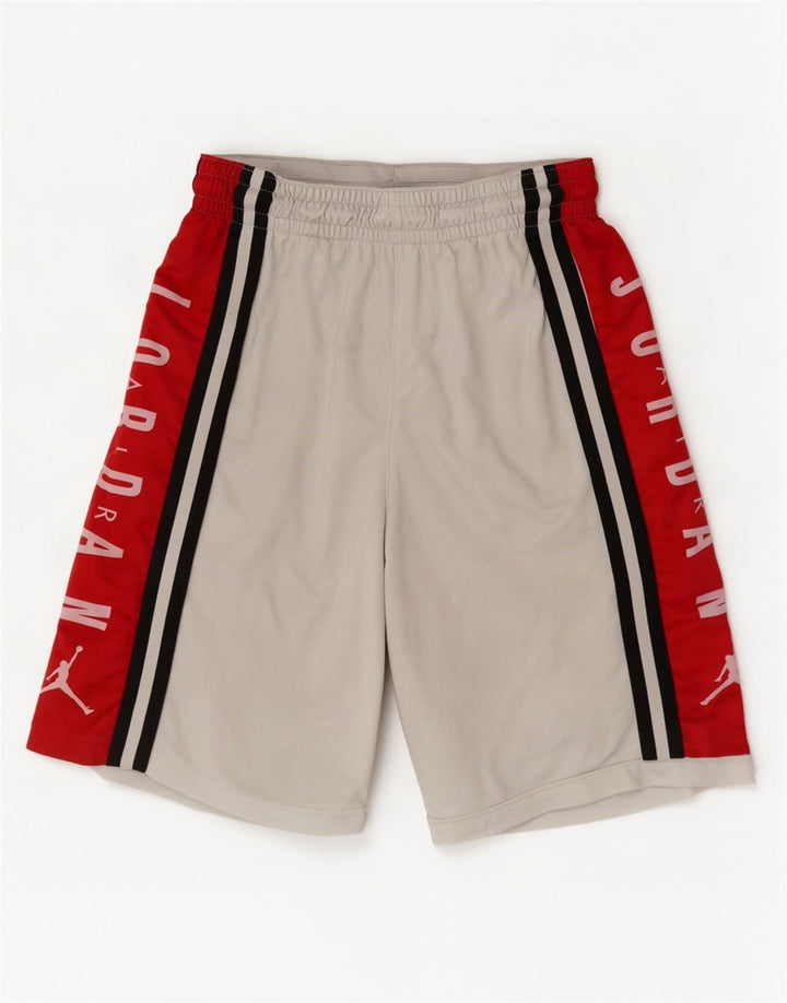 Jordan Herren-Sportshorts mit Grafik, mittelweißes Farbblock-Polyester