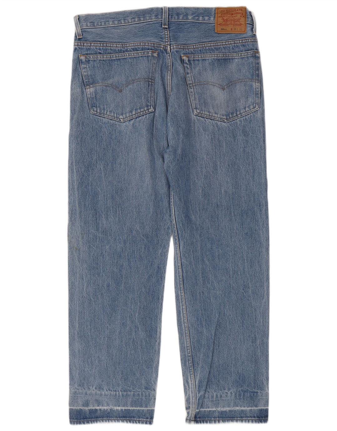 Levi's Herren 501 Straight Jeans W38 L29 Blaue Baumwolle