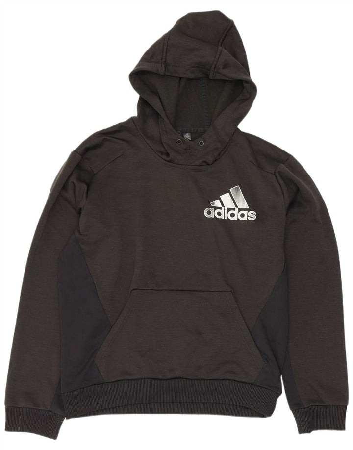 Adidas Herren Graphic Hoodie Pullover Medium Schwarz Polyester