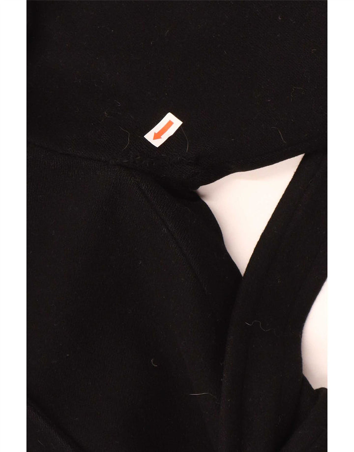 Lineaemme Damen Zweireihiger Mantel UK 8 Small Schwarze Wolle