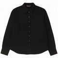 Marks & Spencer Damenhemd UK 12 Medium Black Cotton