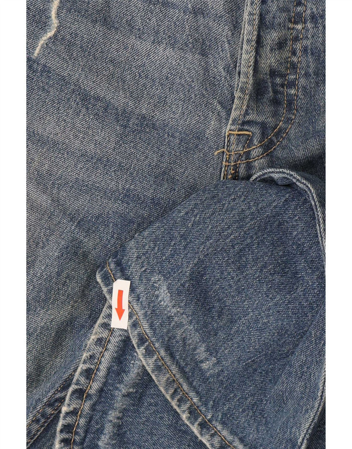 Jack & Jones Herren Tim Distressed Slim Jeans W32 L34 Blaue Baumwolle