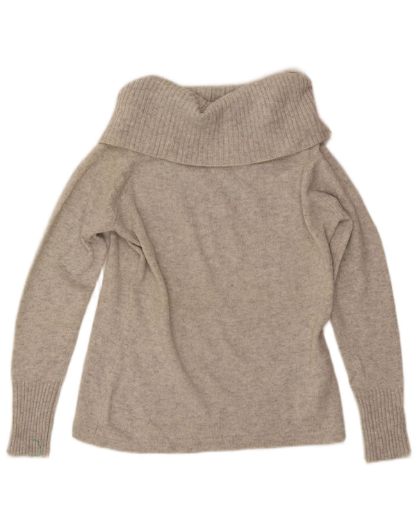 Hobbs Womens Roll Neck Jumper Sweater UK 16 Large Grey Wool