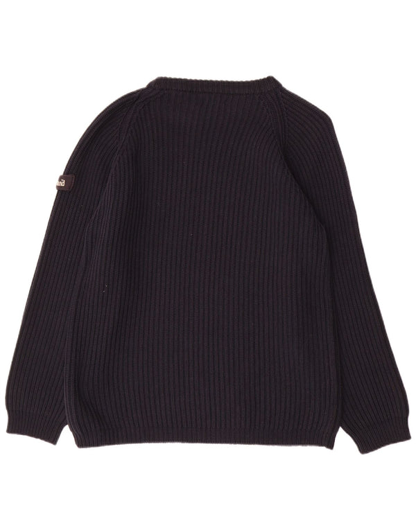 TIMBERLAND Damen-Pullover mit U-Boot-Ausschnitt, UK 14, Größe L, Marineblau, Baumwolle