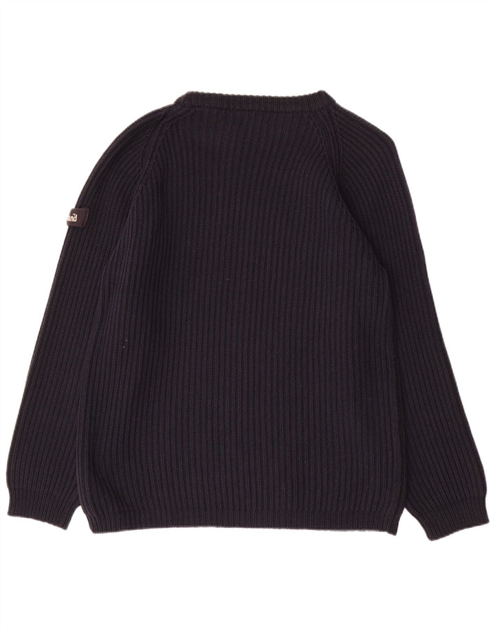 TIMBERLAND Damen-Pullover mit U-Boot-Ausschnitt, UK 14, Größe L, Marineblau, Baumwolle