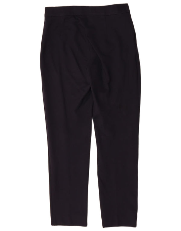 Max Mara Damen gerade Freizeithose UK 14 Large W30 L29 Marineblau