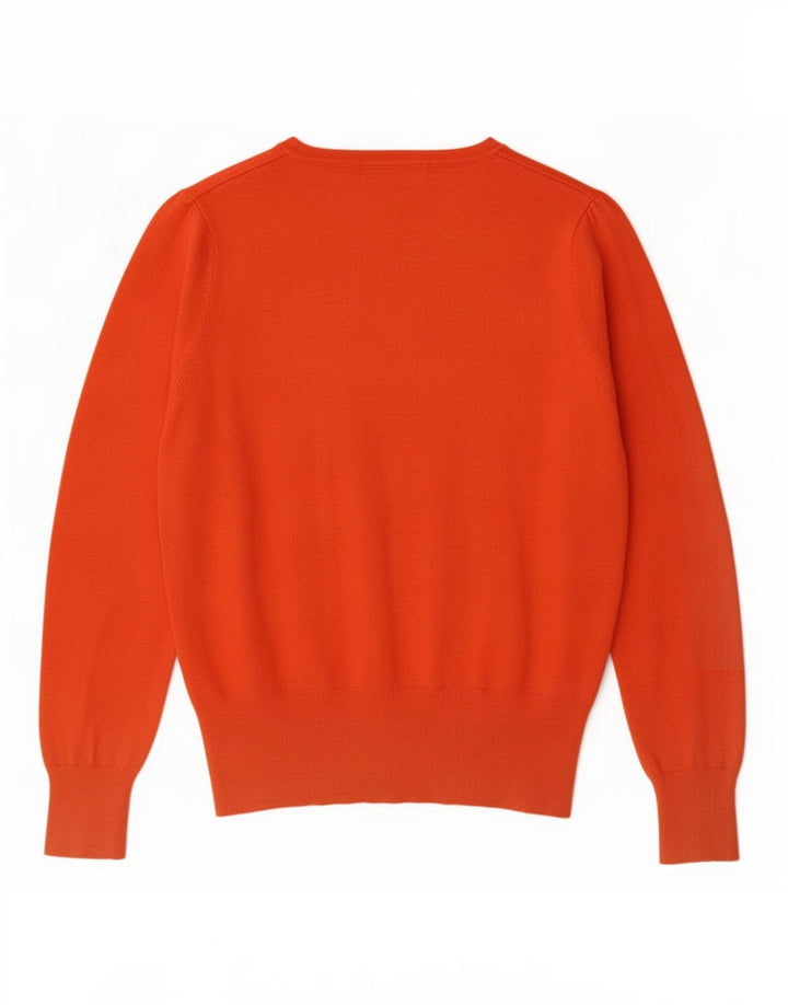 Marks & Spencer Damen Strickjacke Pullover UK 14 Mittelorange Viskose