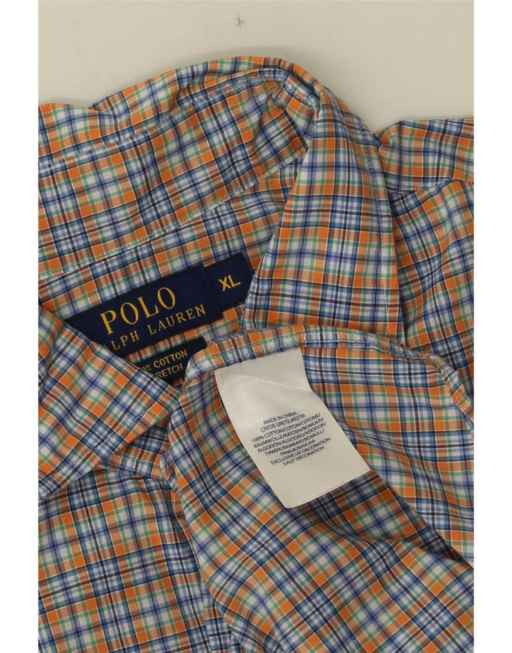 Polo Ralph Lauren Herrenhemd XL, mehrfarbig, kariert, Baumwolle