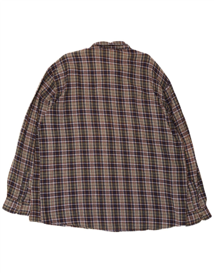 European Project Herren-Flanellhemd mit normaler Passform, 2XL, mehrfarbig, kariert