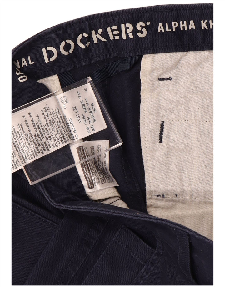 Dockers Slim Chino-Hose für Herren, W31 L32, marineblaue Baumwolle