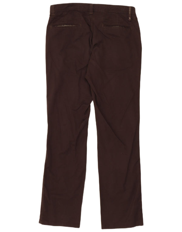 Trussardi Herren gerade Chinohose IT 50 Large W34 L32 Braune Baumwolle