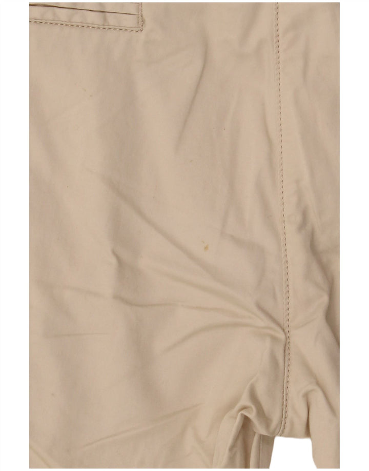 ELLESSE Damen Chinoshorts IT 42 Medium W30 Beige Baumwolle