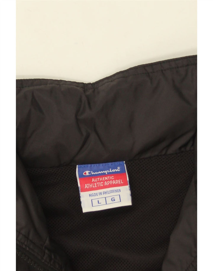 CHAMPION Herren-Regenjacke mit Grafik, UK 40, Größe L, Schwarz, Farbblock