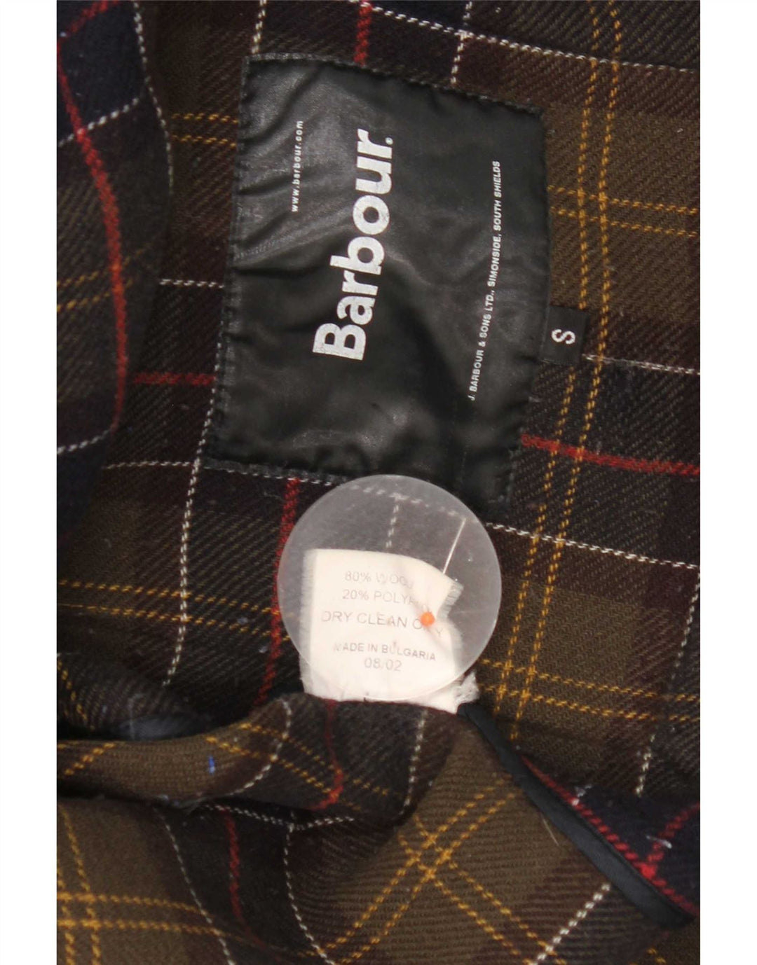 Barbour Herren-Dufflecoat mit Kapuze, UK 36, Größe S, marineblaue Wolle