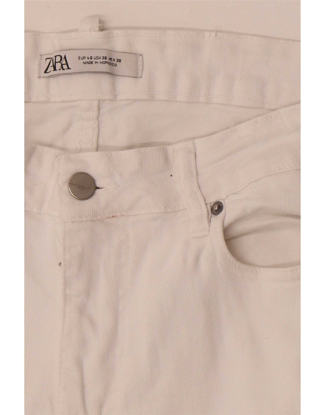 Zara Herren Slim Jeans EU 46 XL W36 L30 Weiß