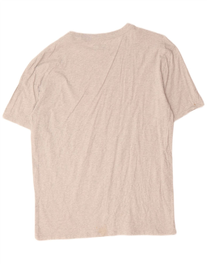 Guess Herren-T-Shirt mit Grafik, groß, grau gesprenkelte Baumwolle