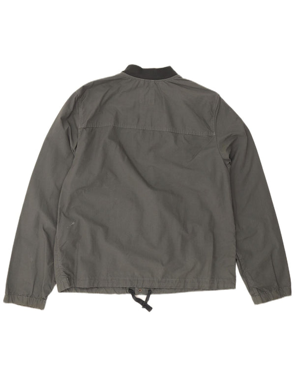 Gap Herren Bomberjacke UK 40 Große graue Baumwolle