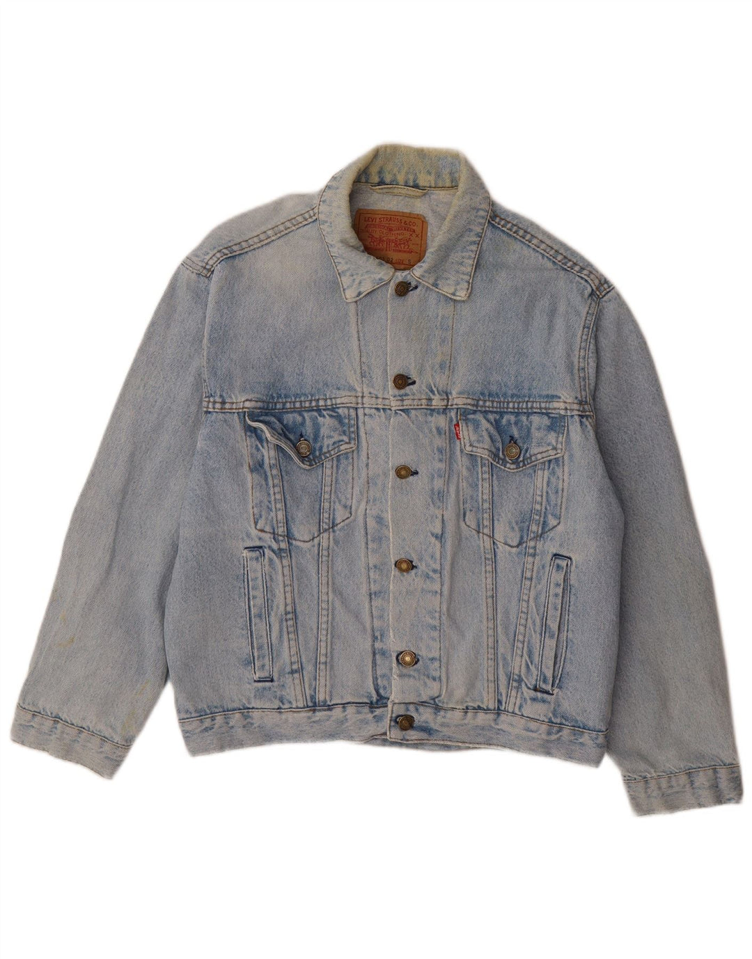 Levi's Herren Jeansjacke UK 36 Small Blaue Baumwolle