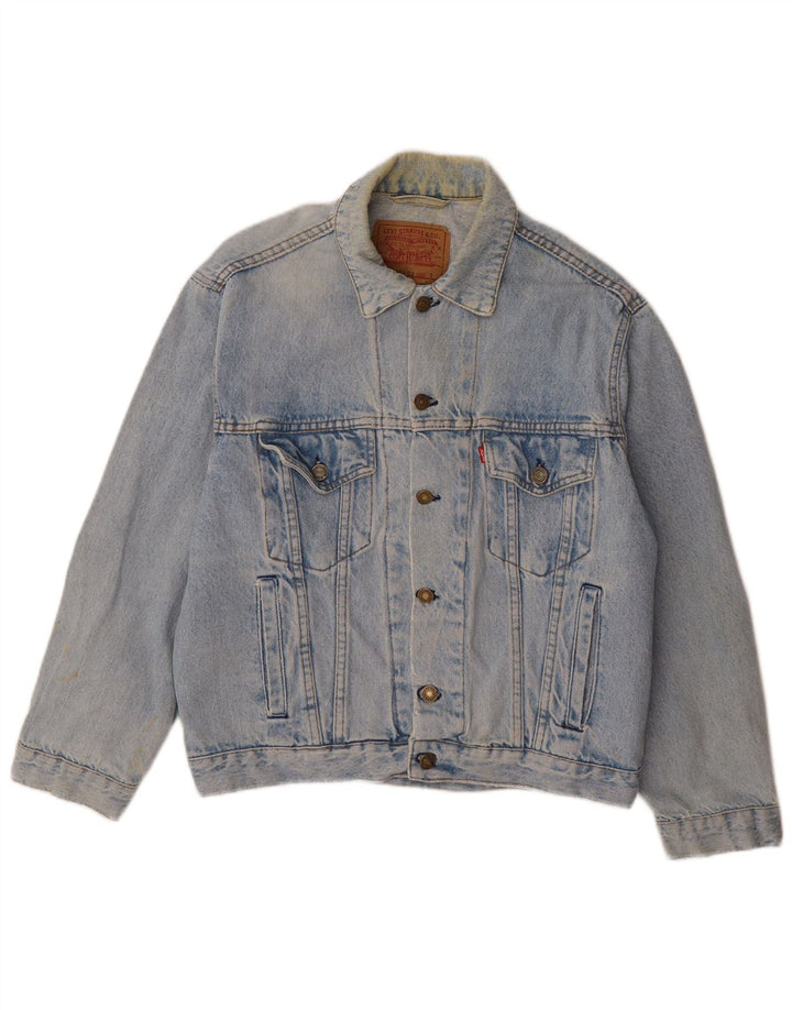 Levi's Herren Jeansjacke UK 36 Small Blaue Baumwolle