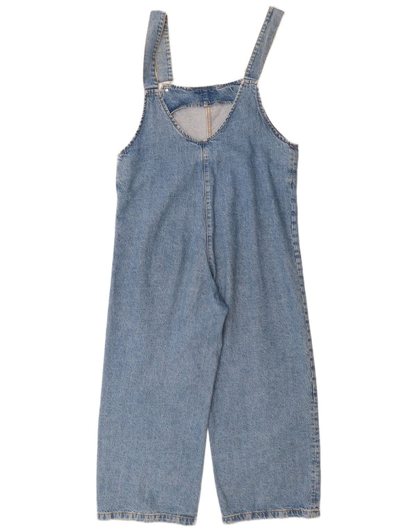Zara Womens Denim Jumpsuit UK 12 Medium  Blue Cotton