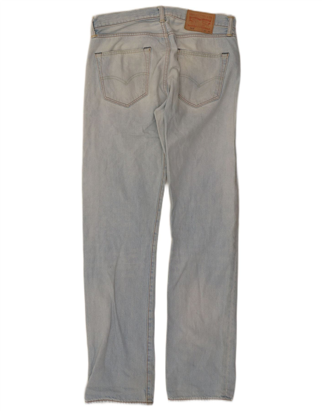 Levi's Herren 501 Straight Jeans W30 L32 Blaue Baumwolle