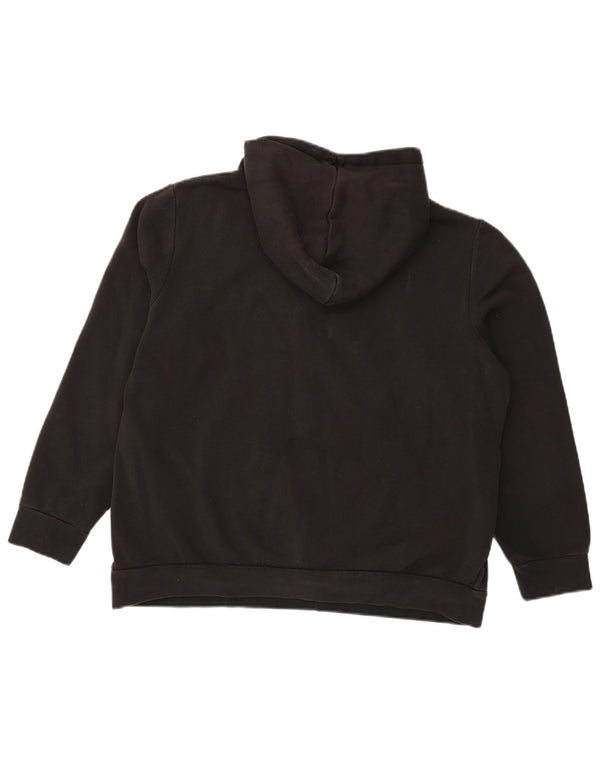 Adidas Damen Graphic Oversized Hoodie Pullover UK 20/22 XL Schwarz Baumwolle