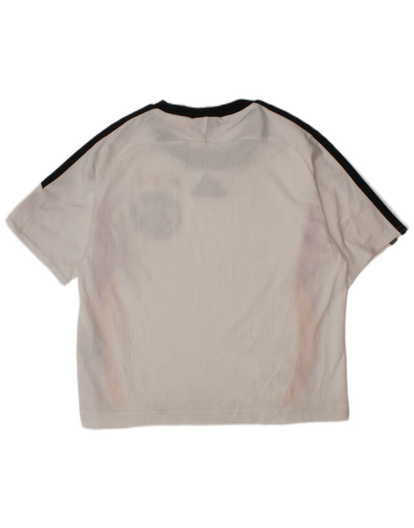 Adidas Jungen Deutscher Fußball Bund Graphic T-Shirt Top 3-4 Jahre Weiß