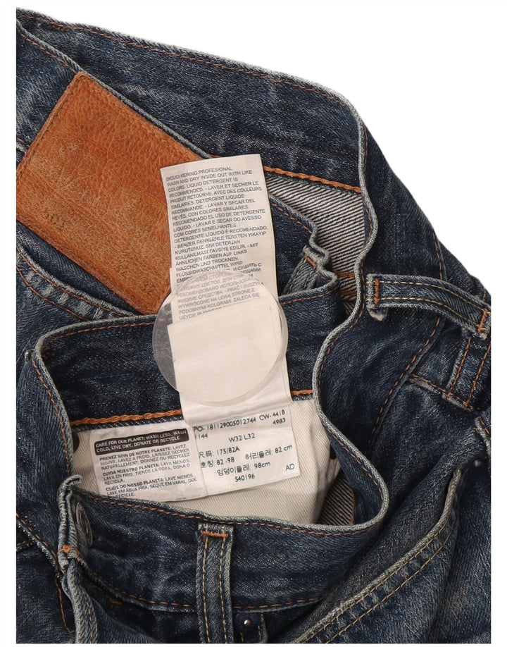 Levi's Herren 501 Straight Jeans W32 L32 Blaue Baumwolle