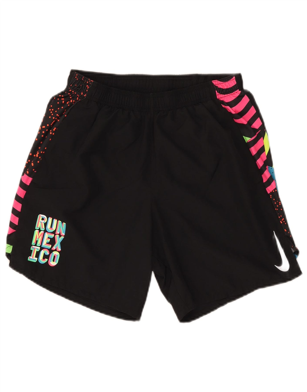Nike Damen Dri Fit Graphic Sport Shorts Small Schwarz