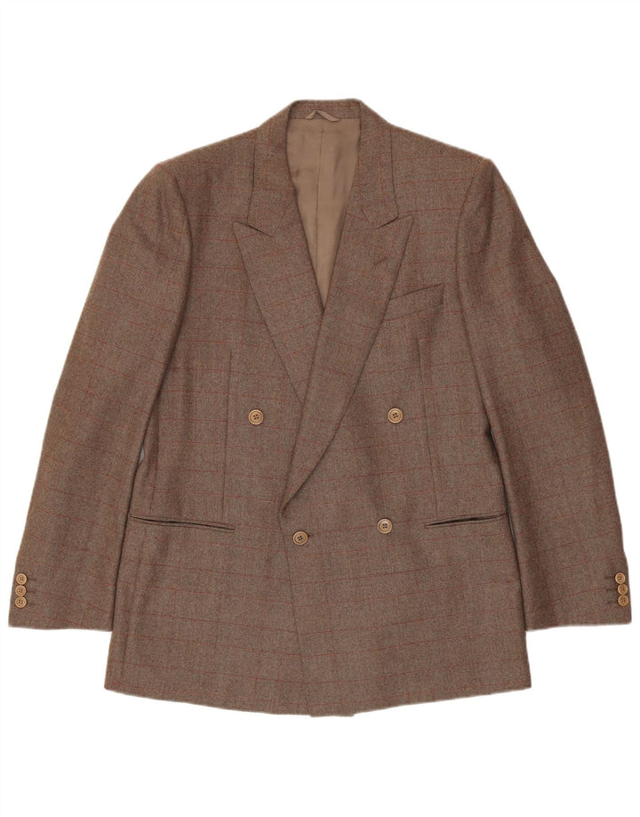 Corneliani Zweireihiger Herren-Blazer IT 50, groß, braun kariert