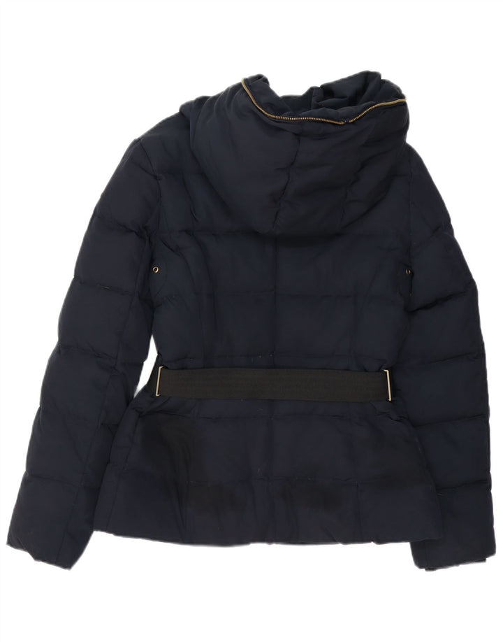 Esprit Damen-Jacke mit Kapuze, gepolstert, UK 8, Größe S, Marineblau, Polyester