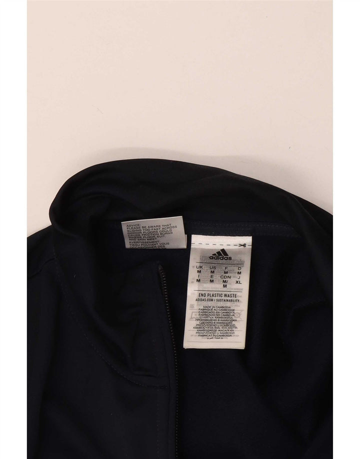 Nike Herren-Trainingsanzug-Top-Jacke aus mittelblauem Polyester in Marineblau