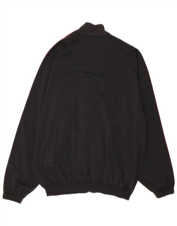 ADIDAS Herren AC Milan Loose Fit Trainingsanzug Top Jacke Großes schwarzes Polyester